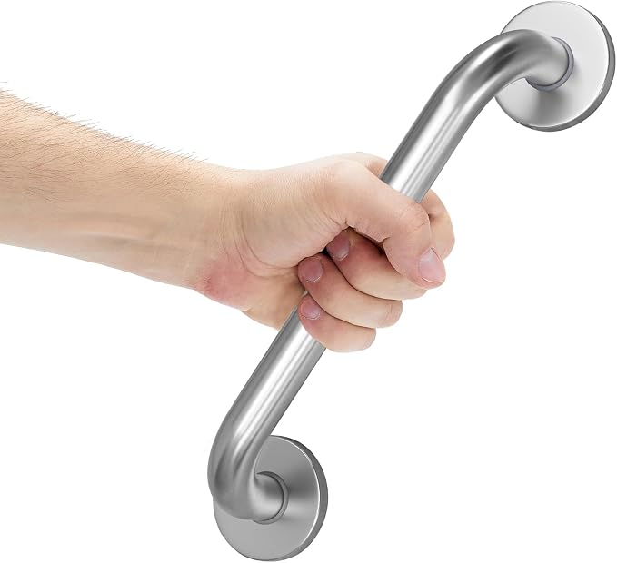 AmazerBath stainless steel shower grab bars holding up to 500 lbs for bathroom safety