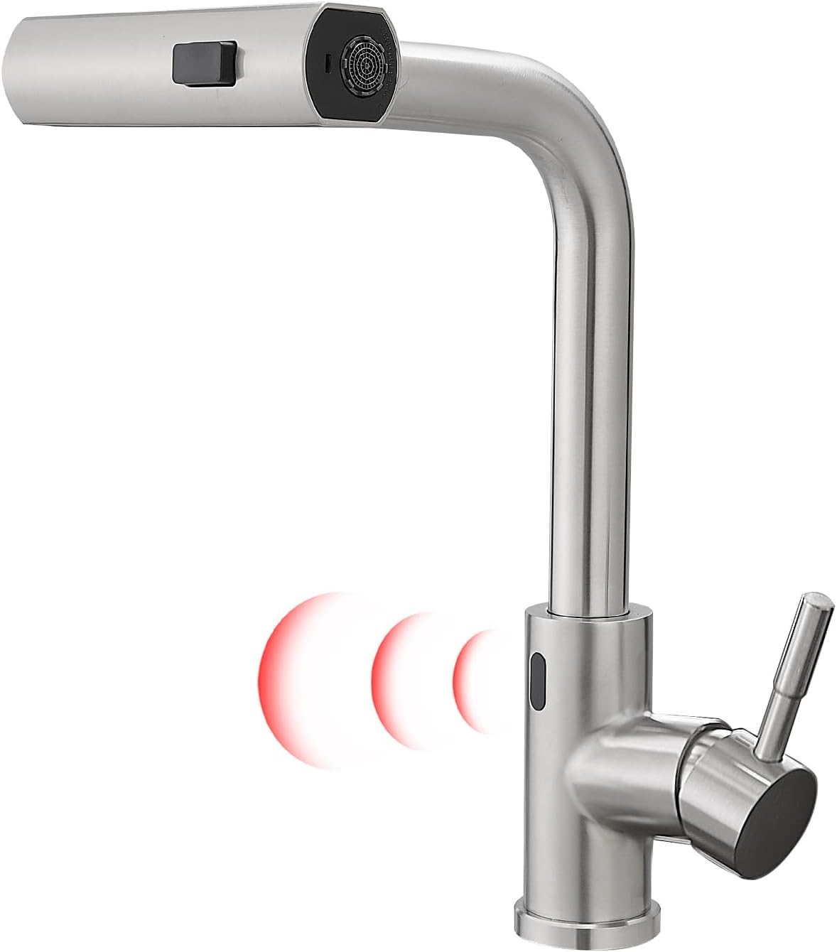 Gimili touchless kitchen sink faucet with pull down sprayer for accessible hands-free operation