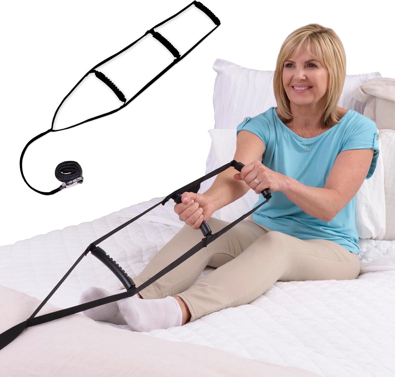 Stander BedCaddie pull-up assist bed ladder with non-slip handles