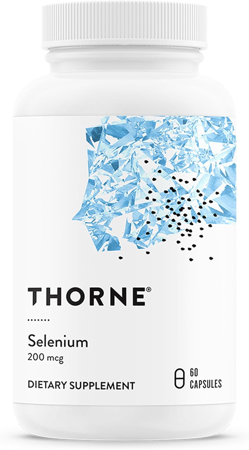 Thorne selenium 200mcg L-selenomethionine 60 capsules for thyroid and immune